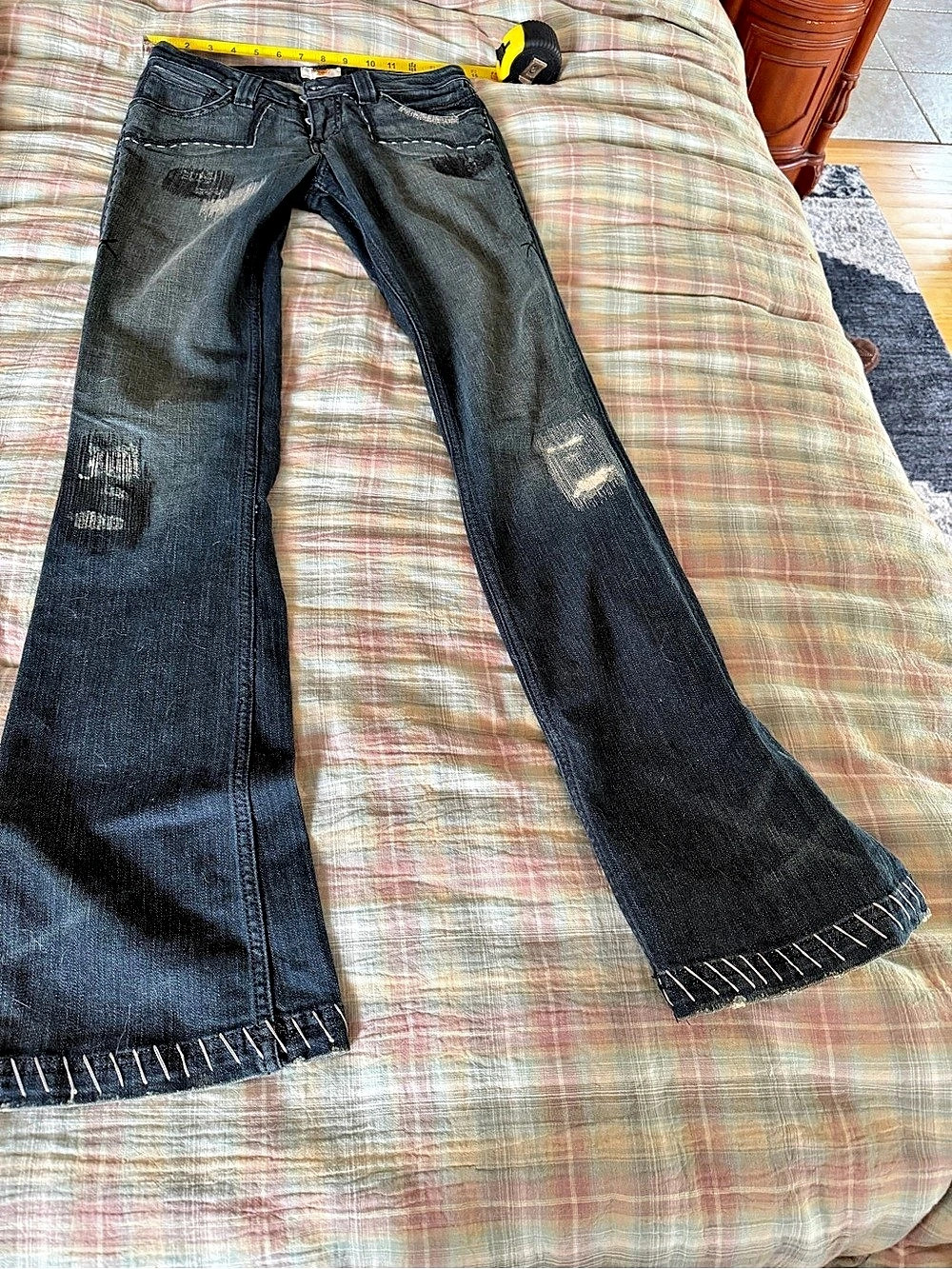 Antik Denim Black Bootcut Jeans Size 25